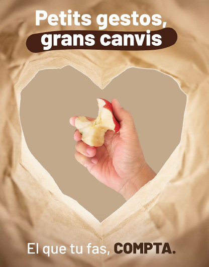 Cartell de la campanya: el que tu fas, compta.
