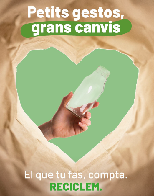 Cartell de la campanya: el que tu fas, compta — RECICLEM.