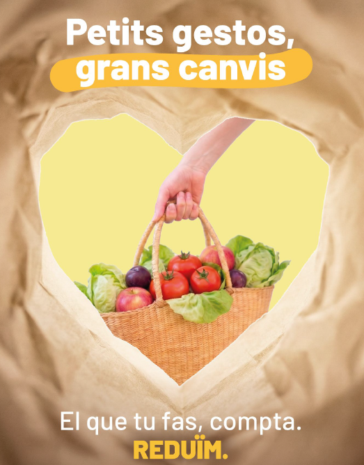 Cartell de la campanya: el que tu fas, compta — REDUÏM.
